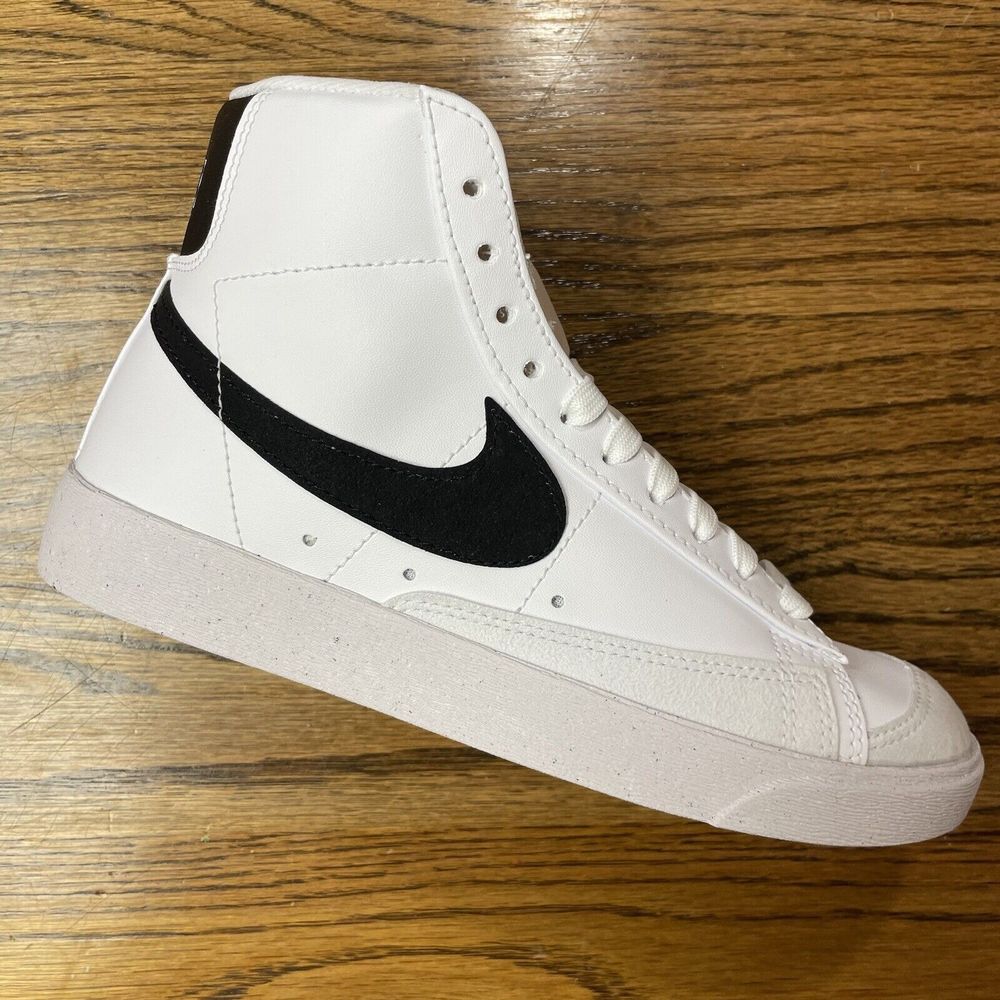Nike Blazer Mid '77 Next Nature Shoes White Black Women's size 6 NEW